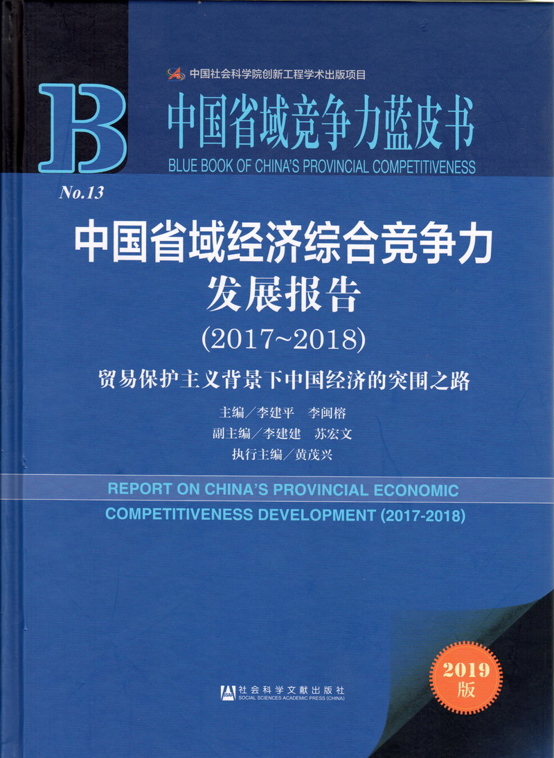 男人操逼jj视频中国省域经济综合竞争力发展报告（2017-2018）